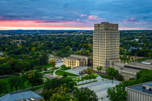 Bismarck, ND at golden hour