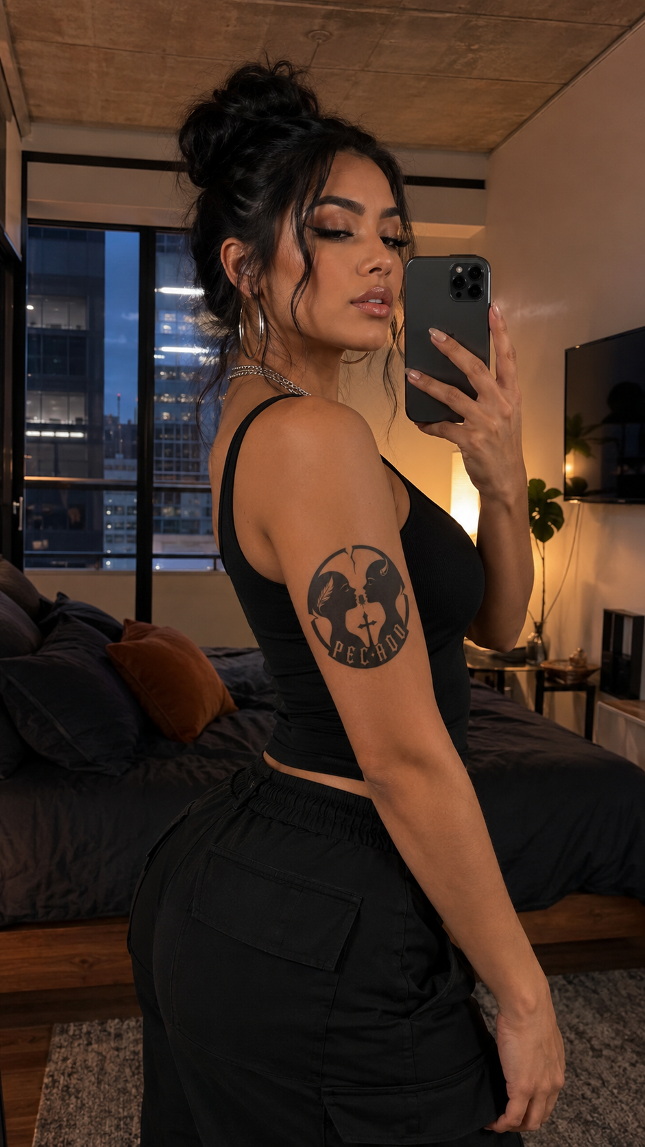 PECADO worn on skin — lower-back lifestyle