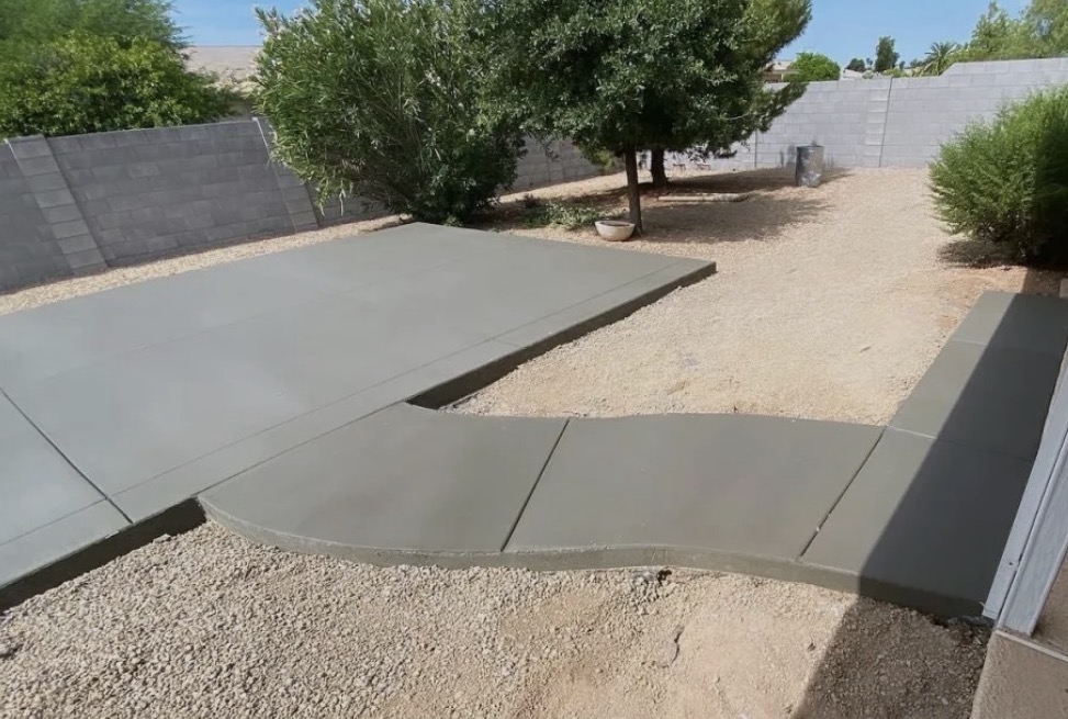 Concrete Pad and Walkway