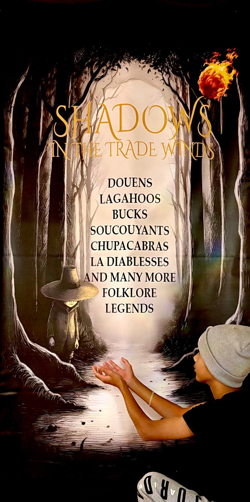 Shadows In The Trade Winds creature poster - Douens, Lagahoos, Bucks, Soucouyants, Chupacabras, La Diablesses