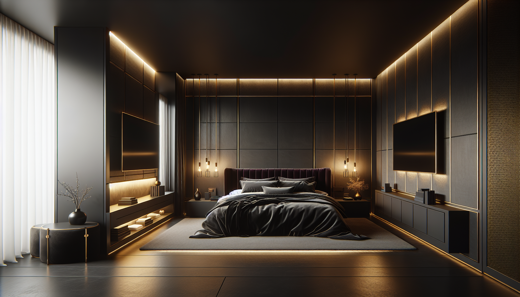 The Complete Sanctum — full luxury room transformation with AV, lighting and concealed storage