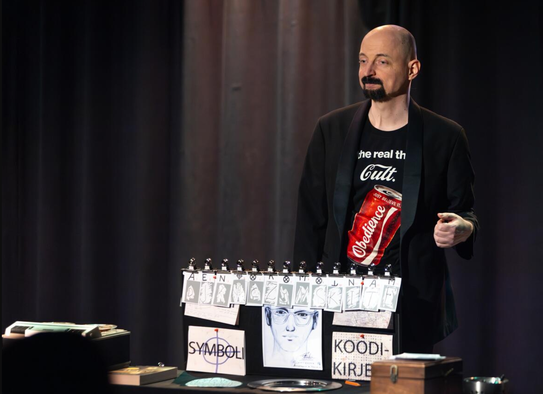 Stage performance with props