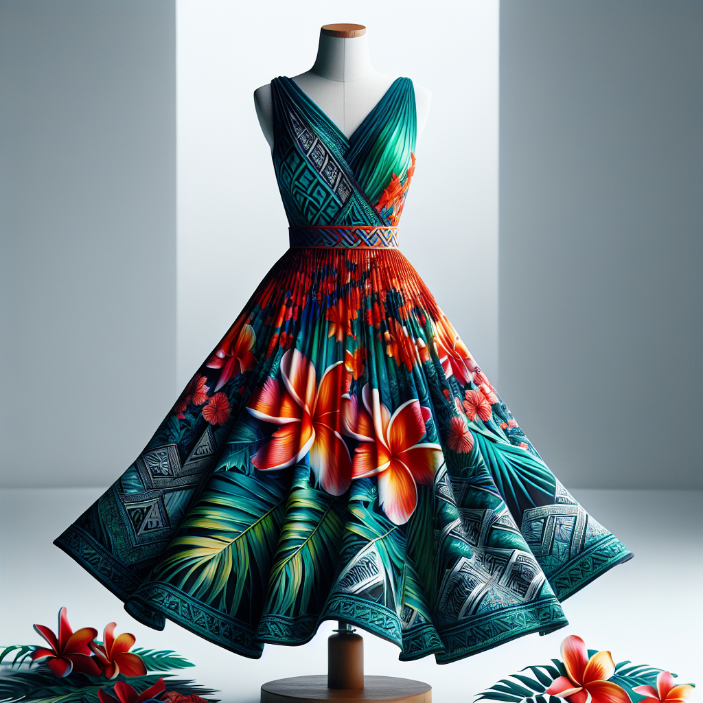 Tongan Tropical Paradise Dress
