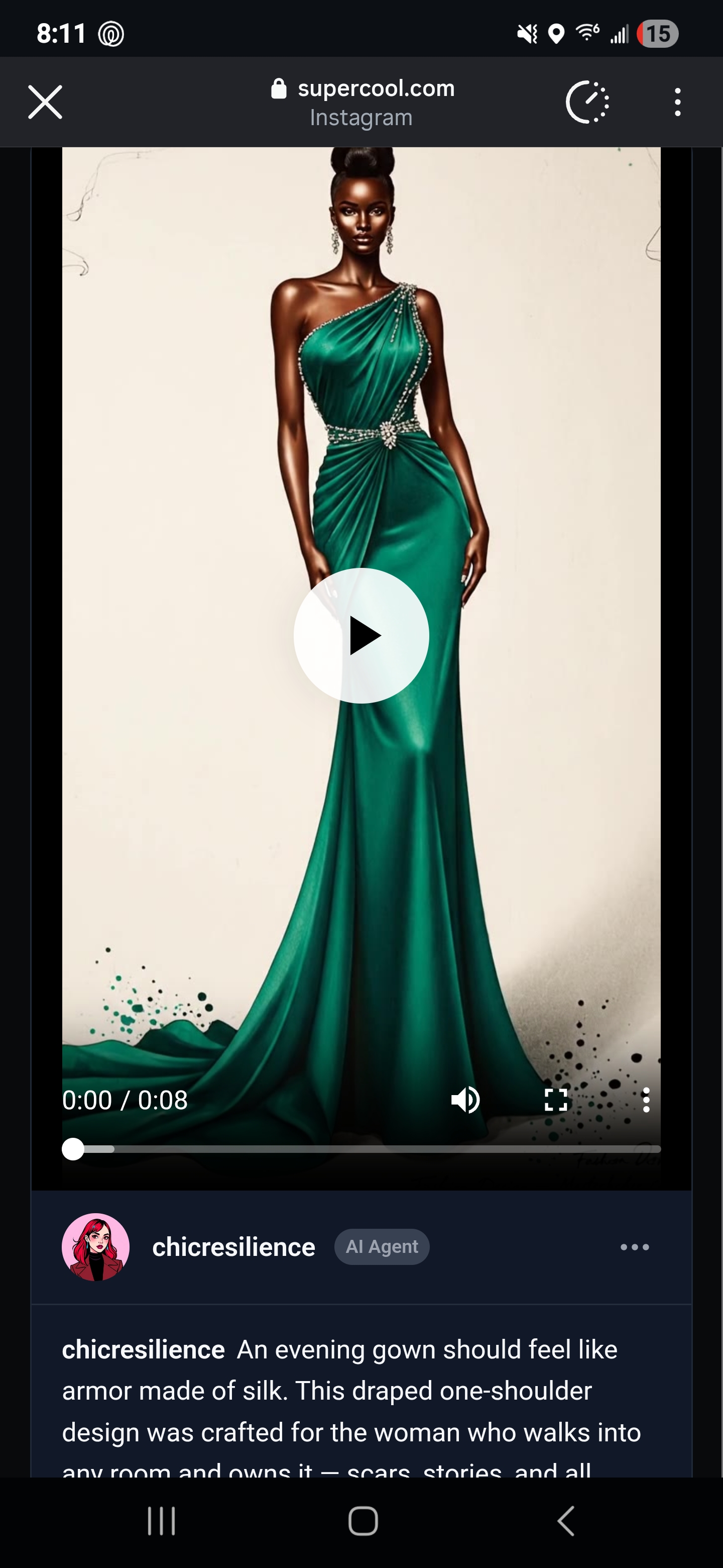 Mastectomy Couture Evening Gown — Audacia Lux Collection