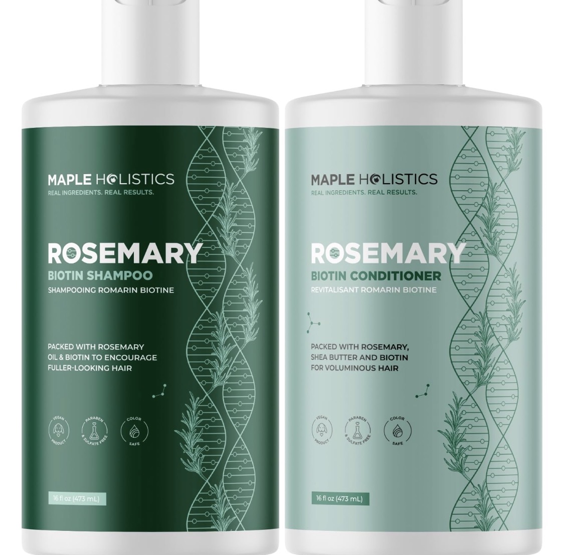 Maple Holistics Rosemary Biotin shampoo and conditioner set