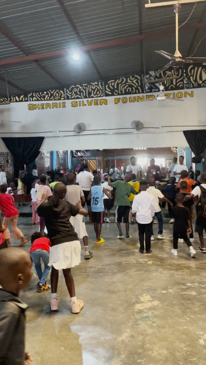 Kids dancing at Sherrie Silver Foundation