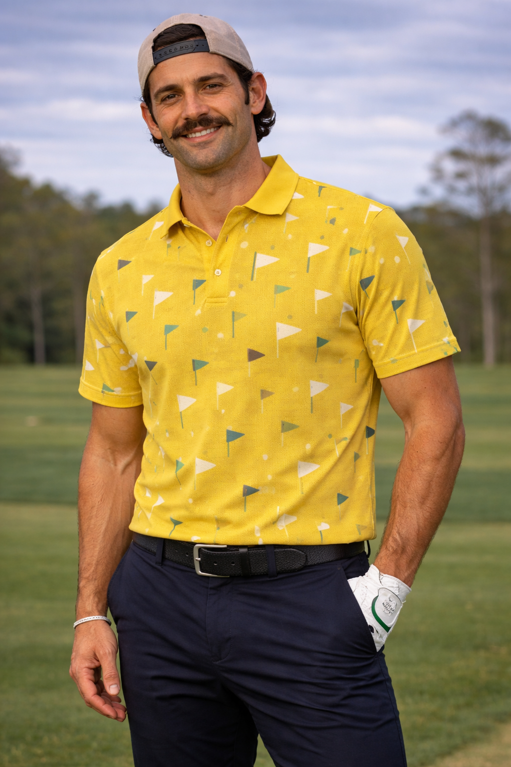 Pin Clip jersey — yellow flags