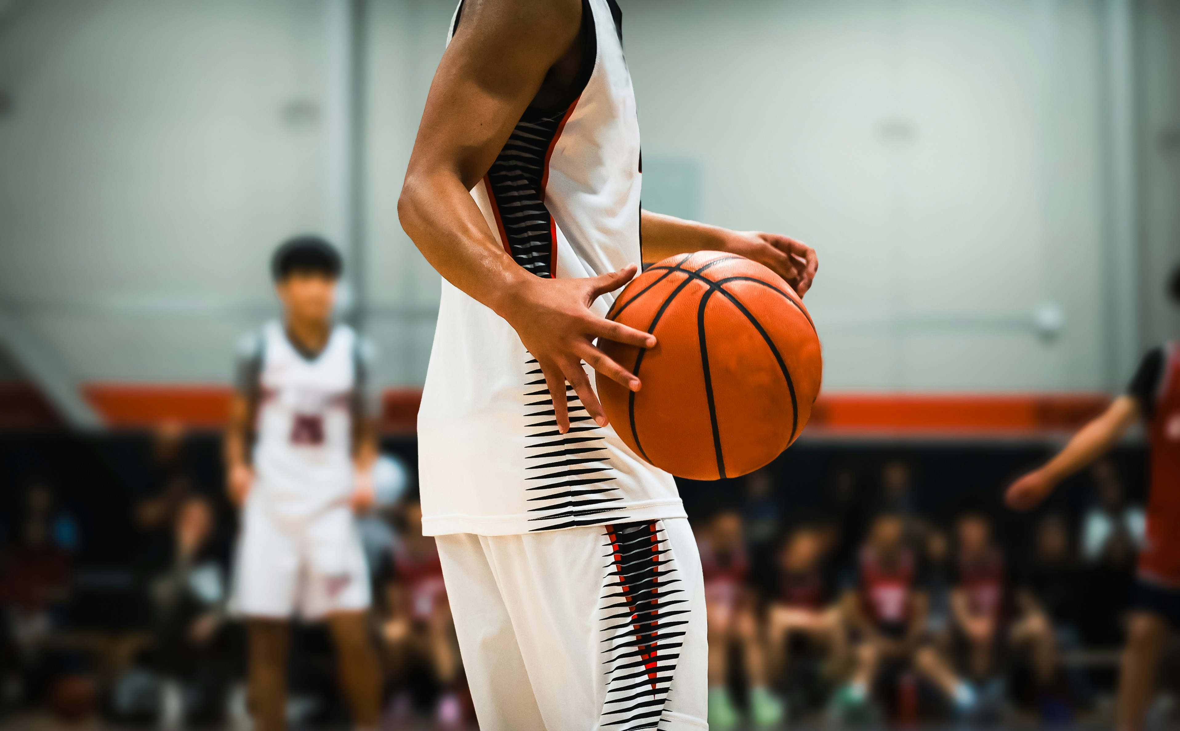 Basketball athlete in action