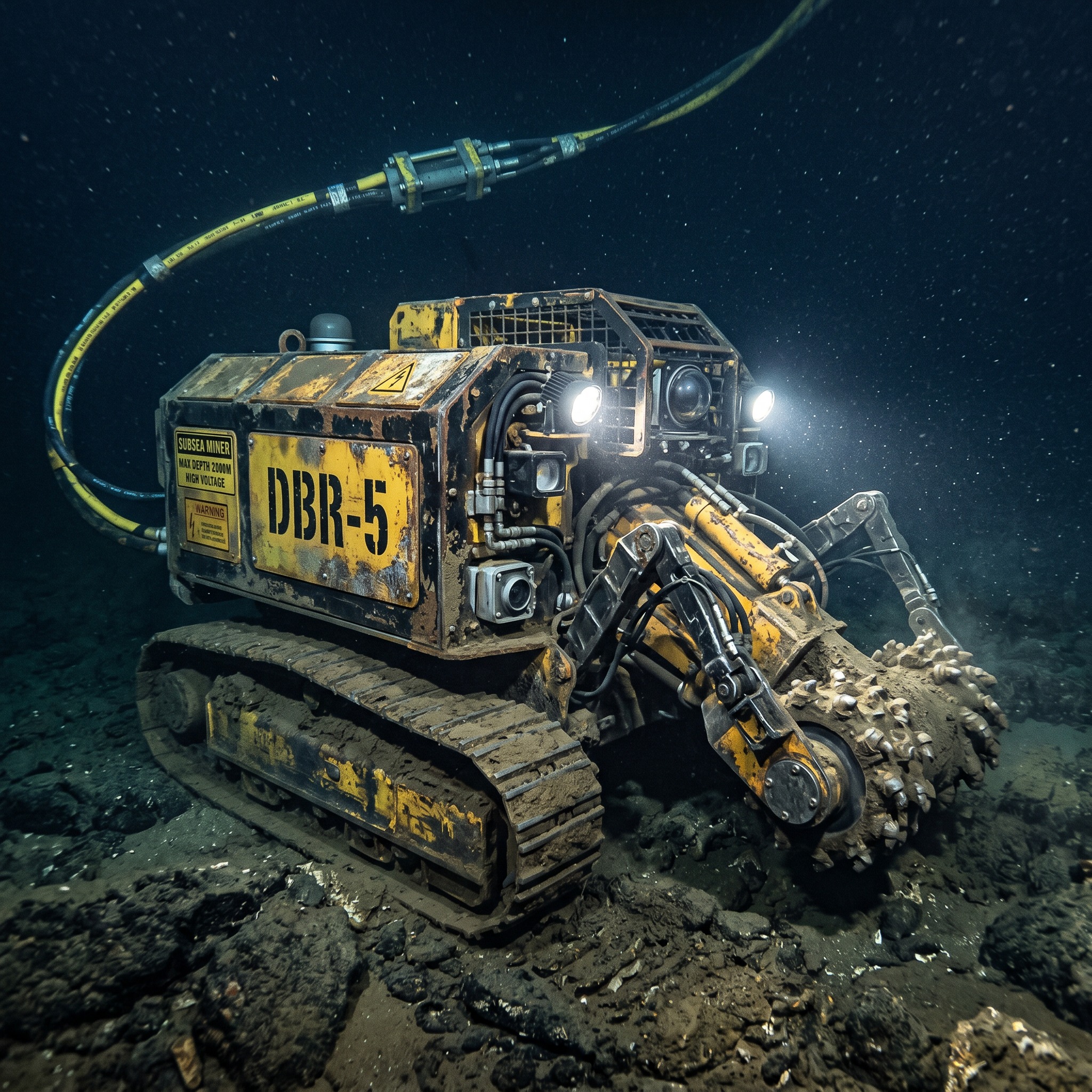 Deep Blue Resources ROV subsea mining system — underwater operations