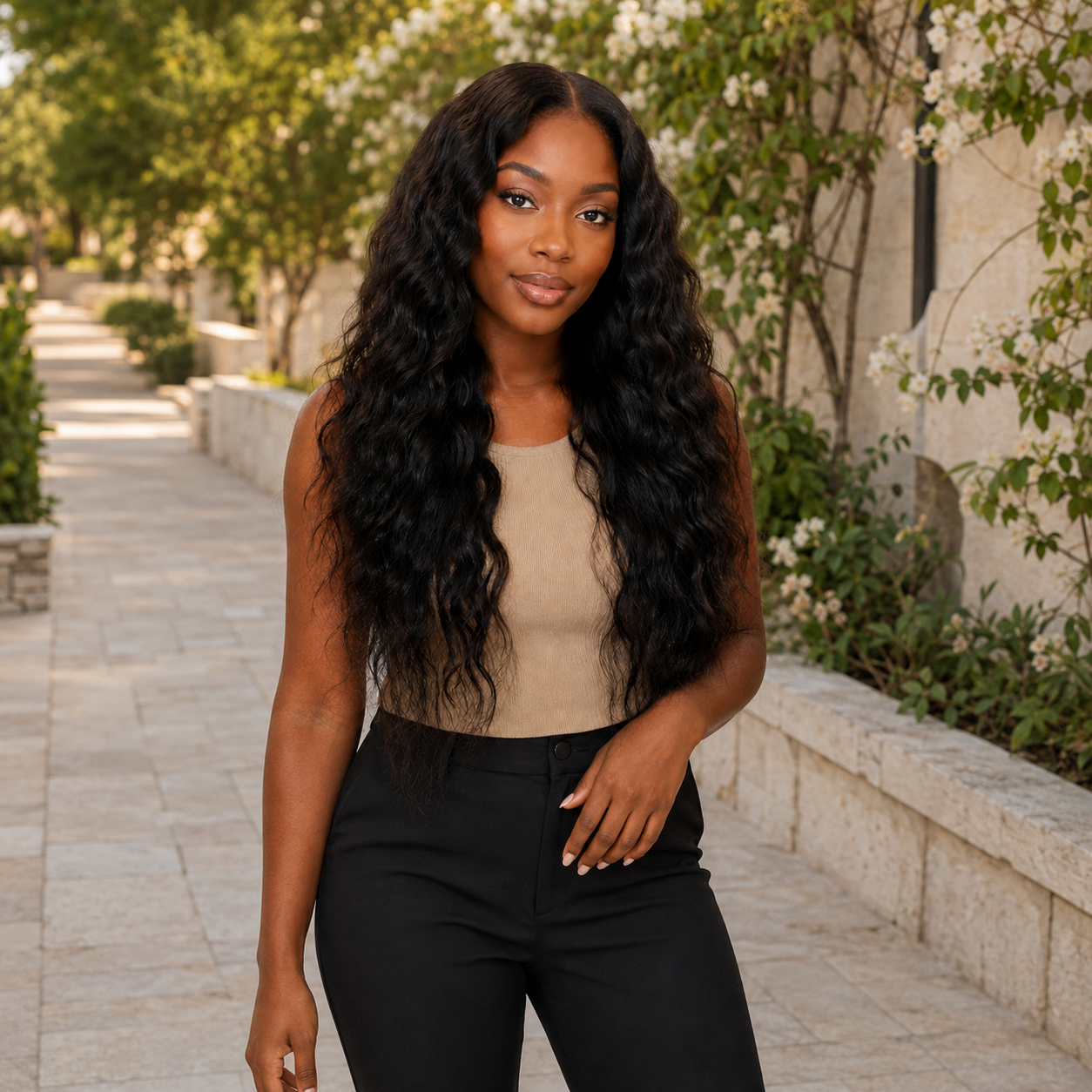 Loose Wave human hair model — Sinkor Weave Bar