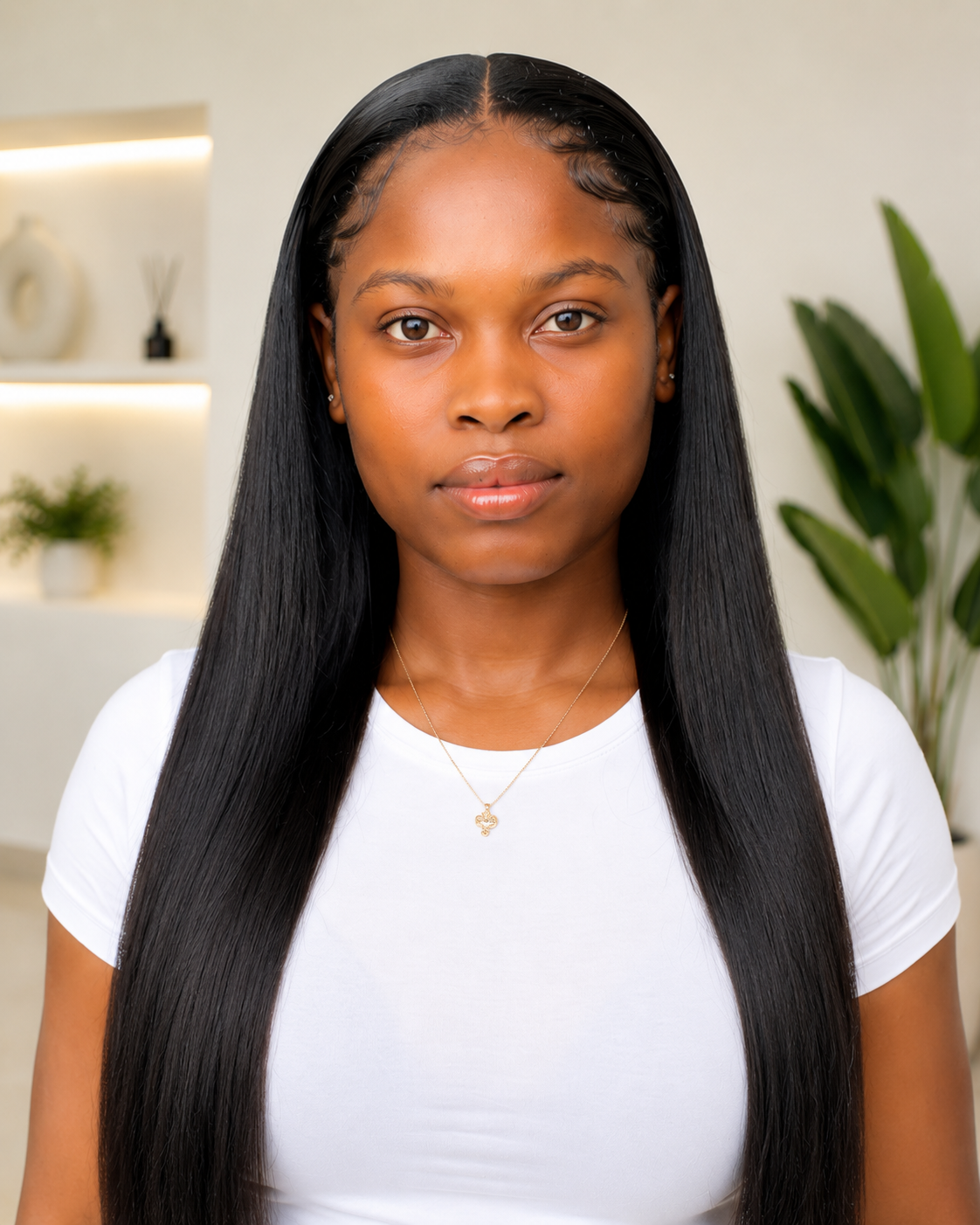 Straight human hair model — Sinkor Weave Bar