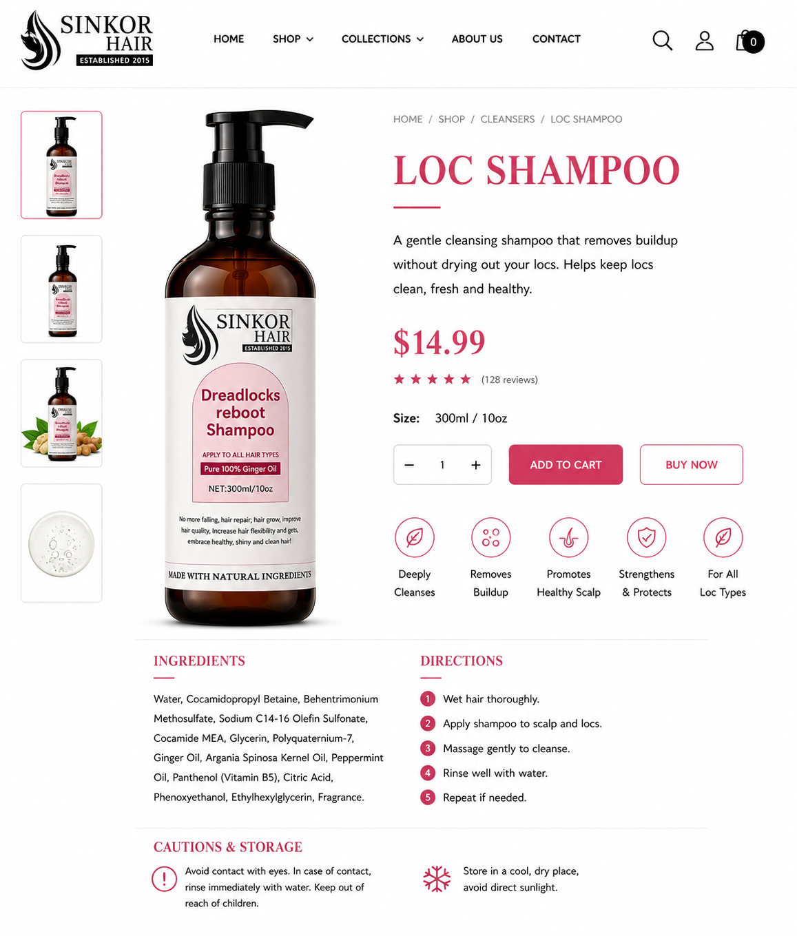 Sinkor Loc Shampoo — Dreadlocks Reboot Shampoo