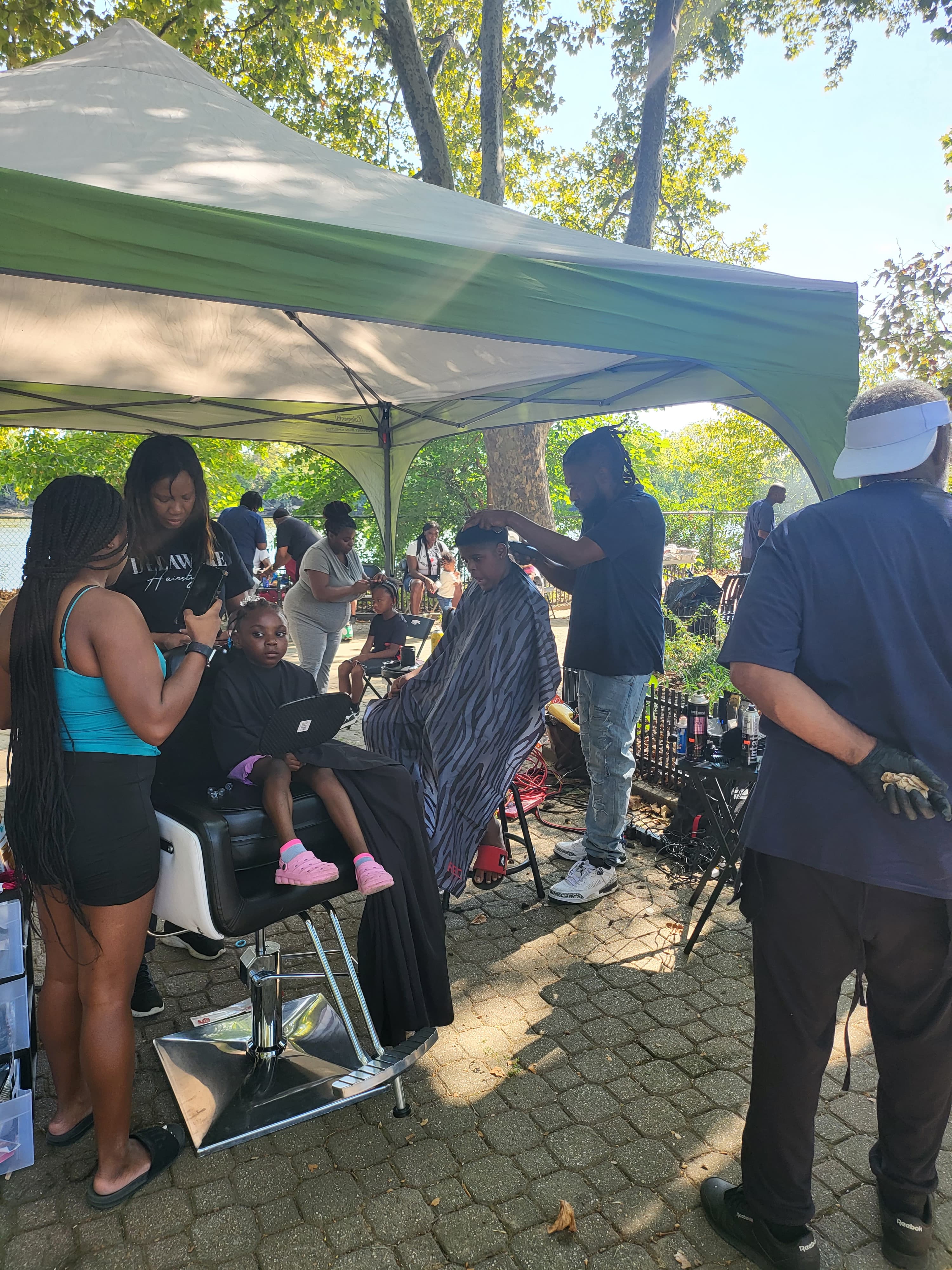 Sinkor full team at outdoor community event