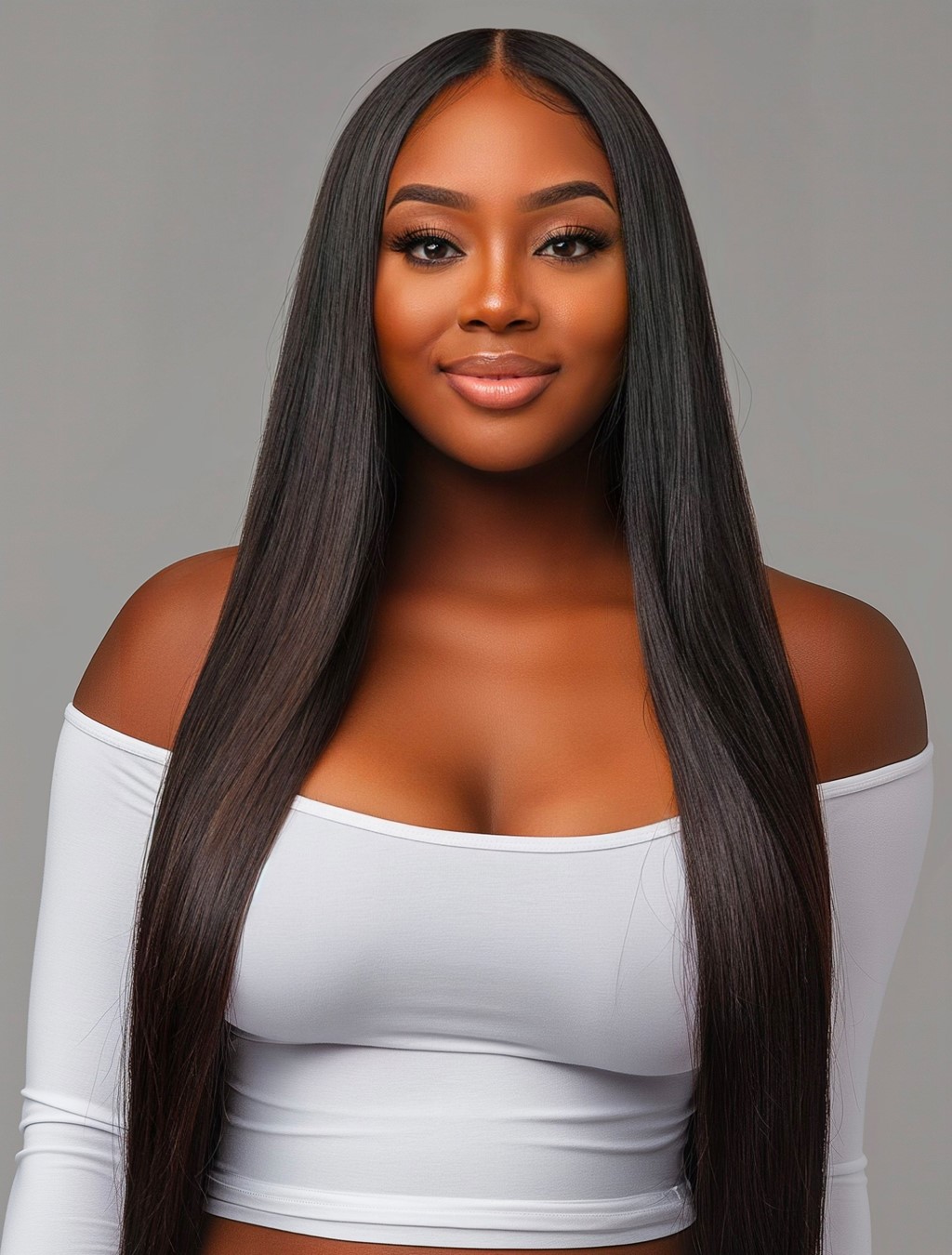 Straight Hair Texture — Sleek, smooth, and versatile