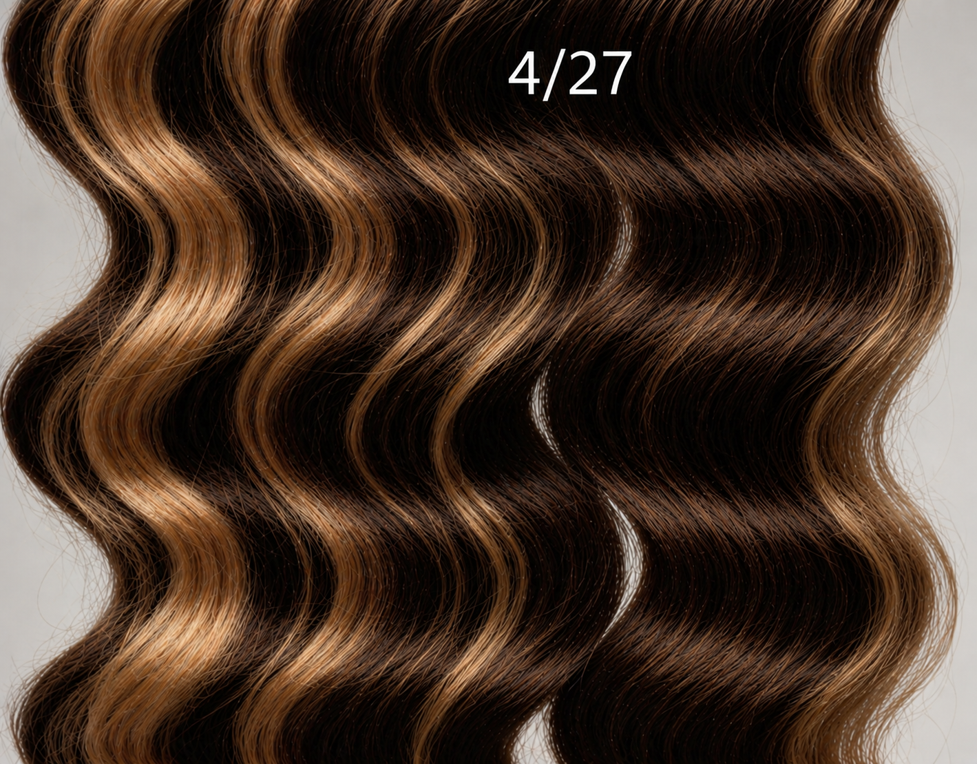 #4/27 Dark Brown / Honey Blonde Highlight