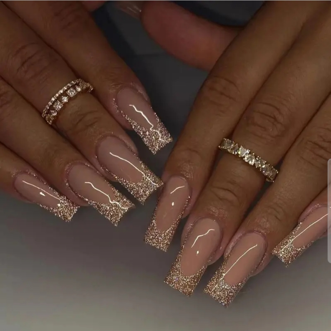Gold nail art at Sinkor Beauty Salon