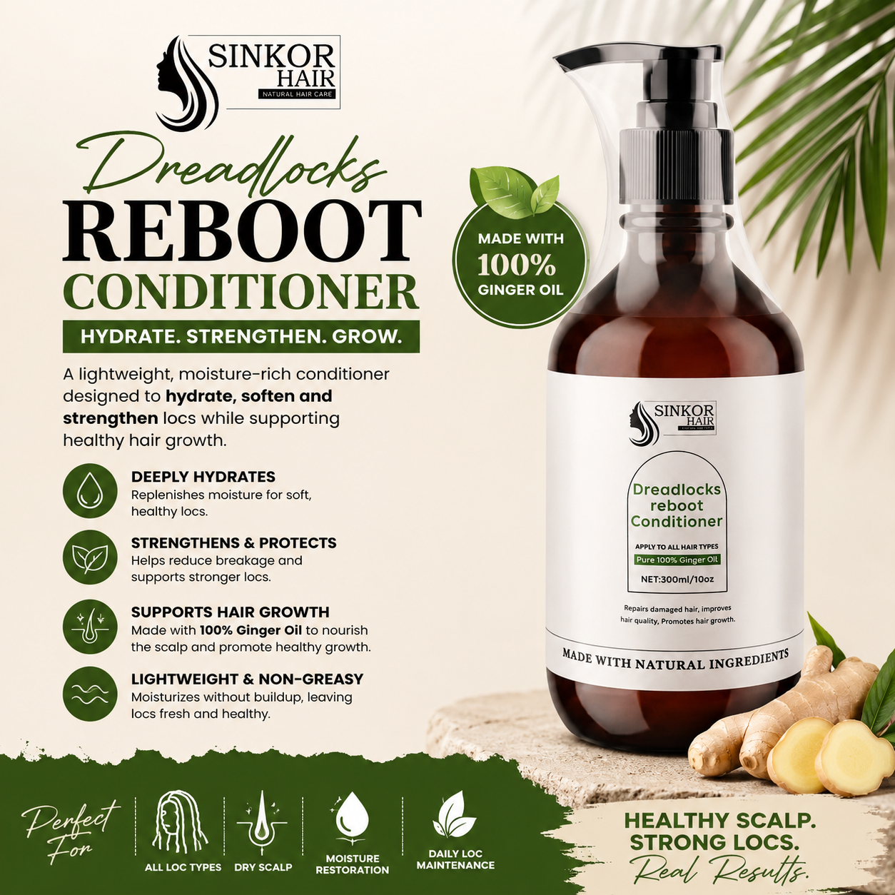 Dreadlocks Reboot Conditioner — Lightweight moisture for loc maintenance