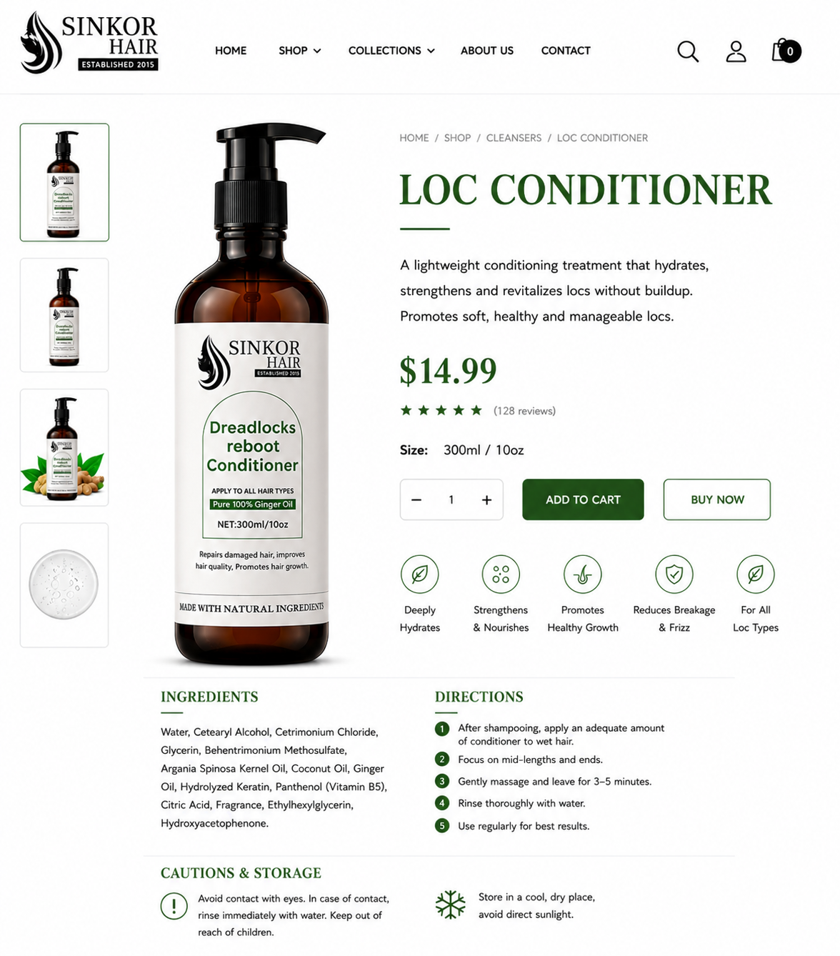 Sinkor Loc Conditioner — Dreadlocks Reboot Conditioner