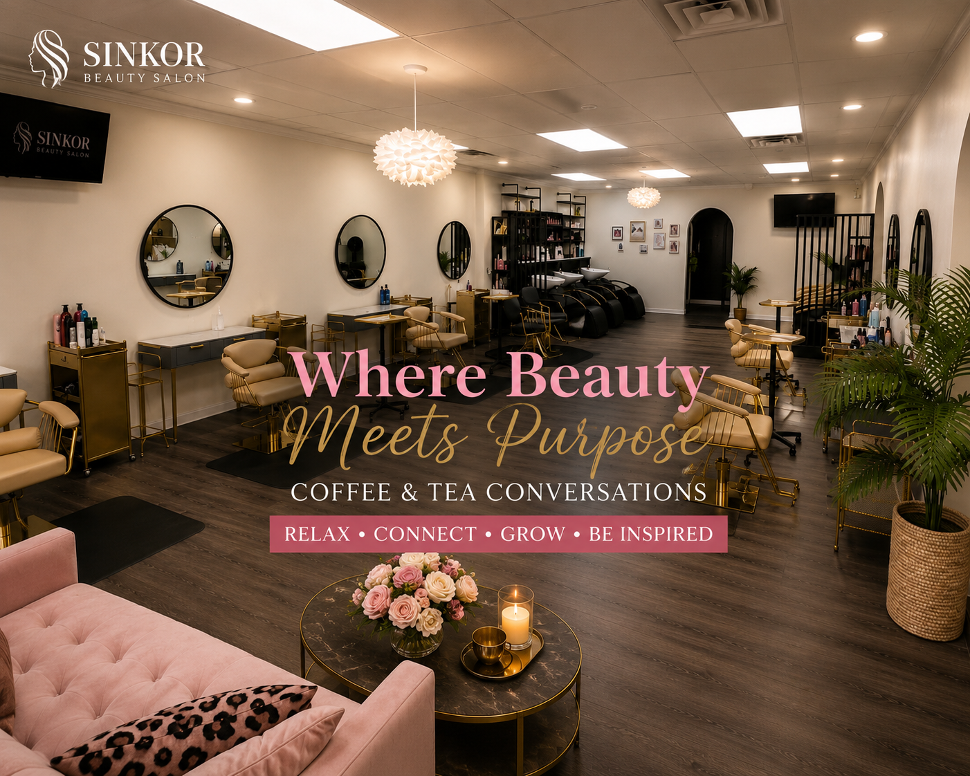 Where Beauty Meets Purpose — Sinkor Beauty Salon interior event