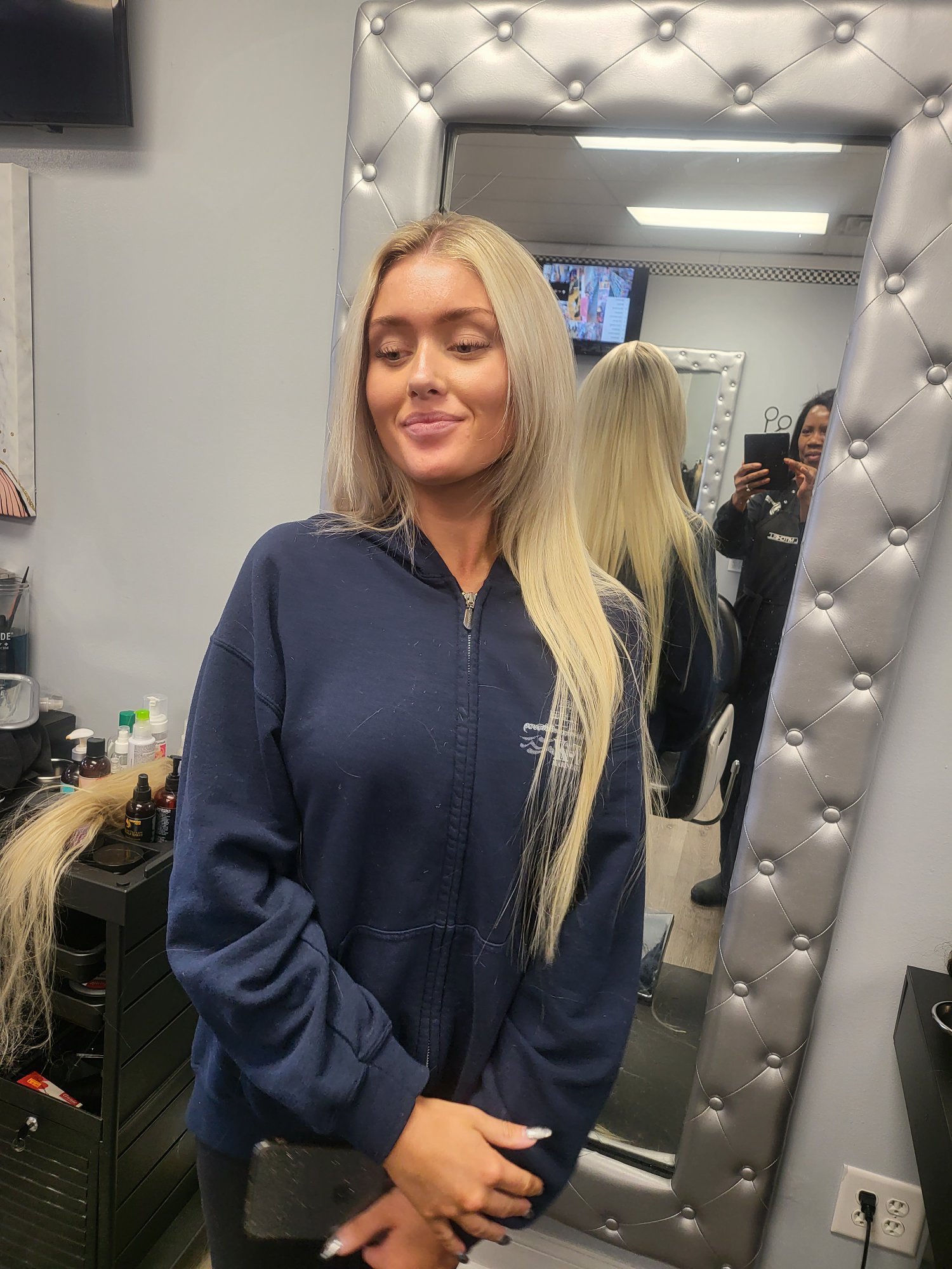 Hair color at Sinkor Beauty Salon