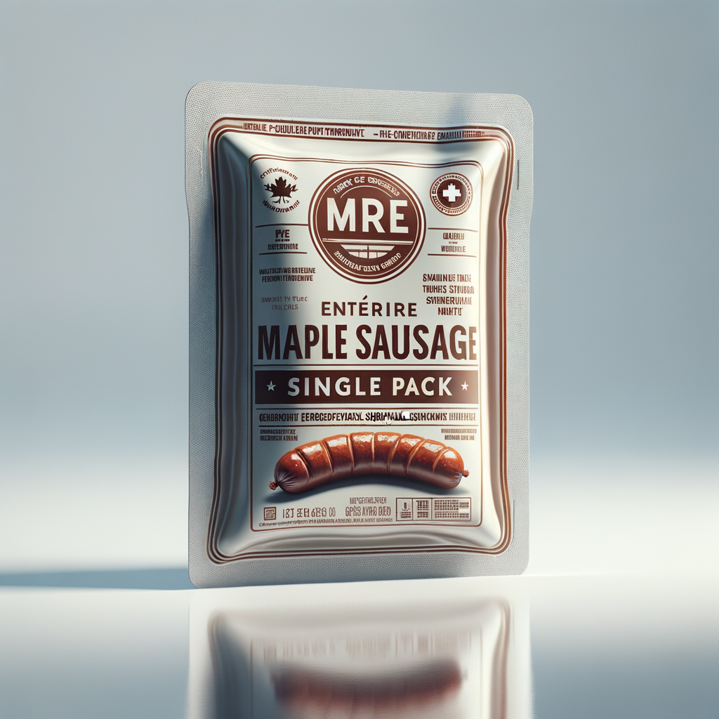 MRE Entrée Maple Sausage Single Pack — Food & MREs emergency preparedness gear