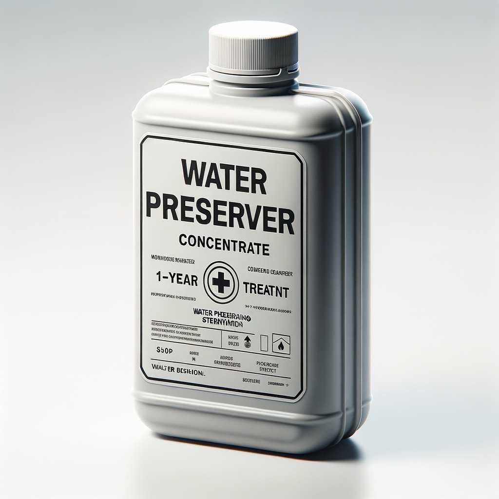 Water Preserver Concentrate (1-Year Treatment) — Water Filtration & Purification emergency preparedness gear