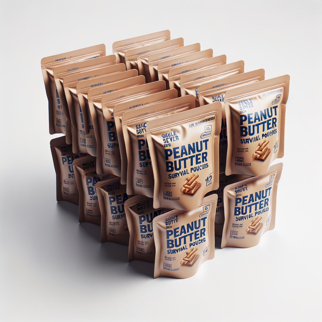 Peanut Butter Single-Serve Survival Pouches 12-Count — Food & MREs emergency preparedness gear