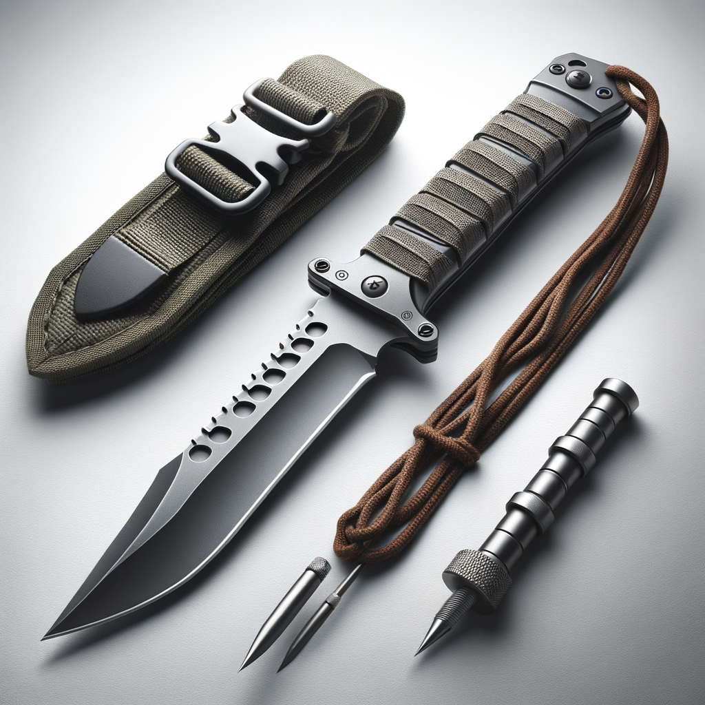 Fixed-Blade Survival Knife with Ferro Sheath — Tools & Gear emergency preparedness gear