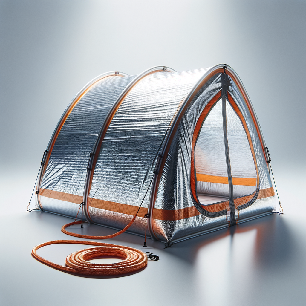 Reflective Mylar Tube Tent — Shelter emergency preparedness gear