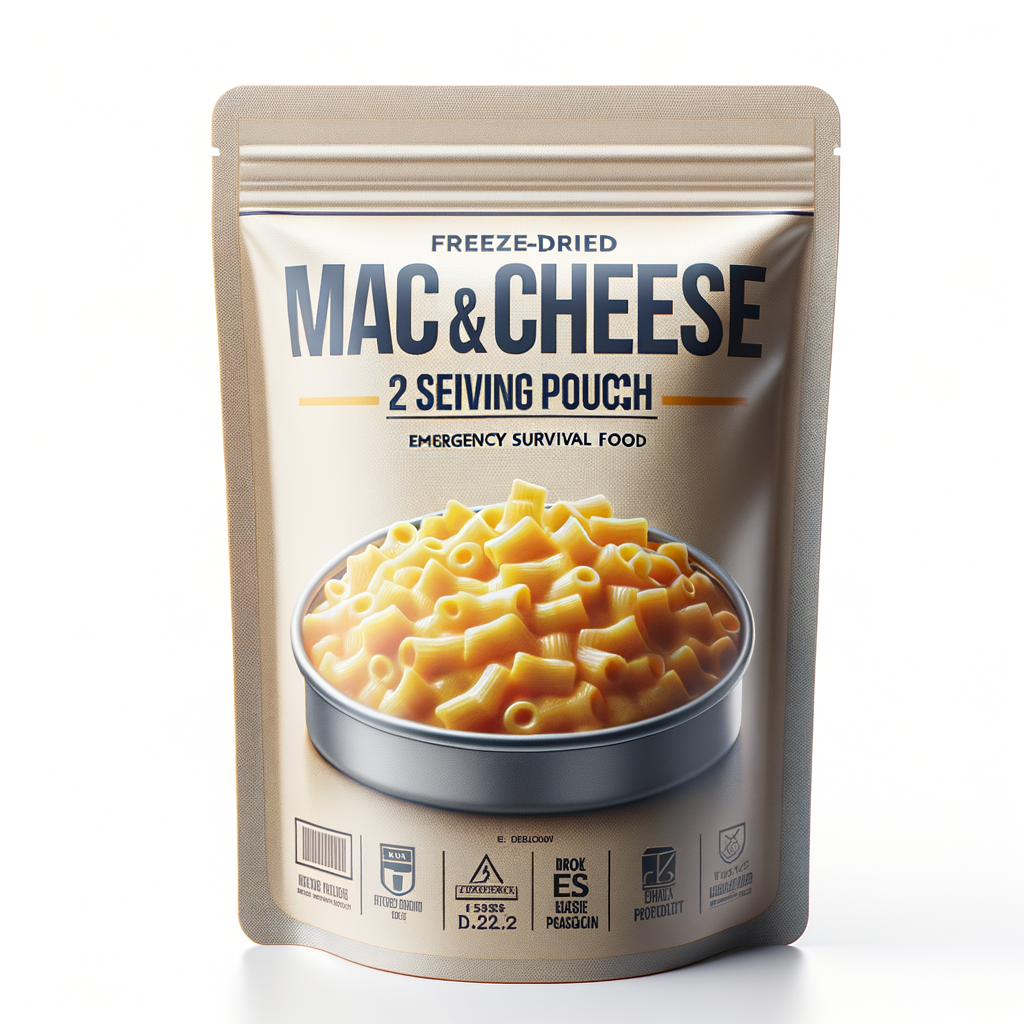 Freeze-Dried Mac & Cheese 2-Serving Pouch — Food & MREs emergency preparedness gear