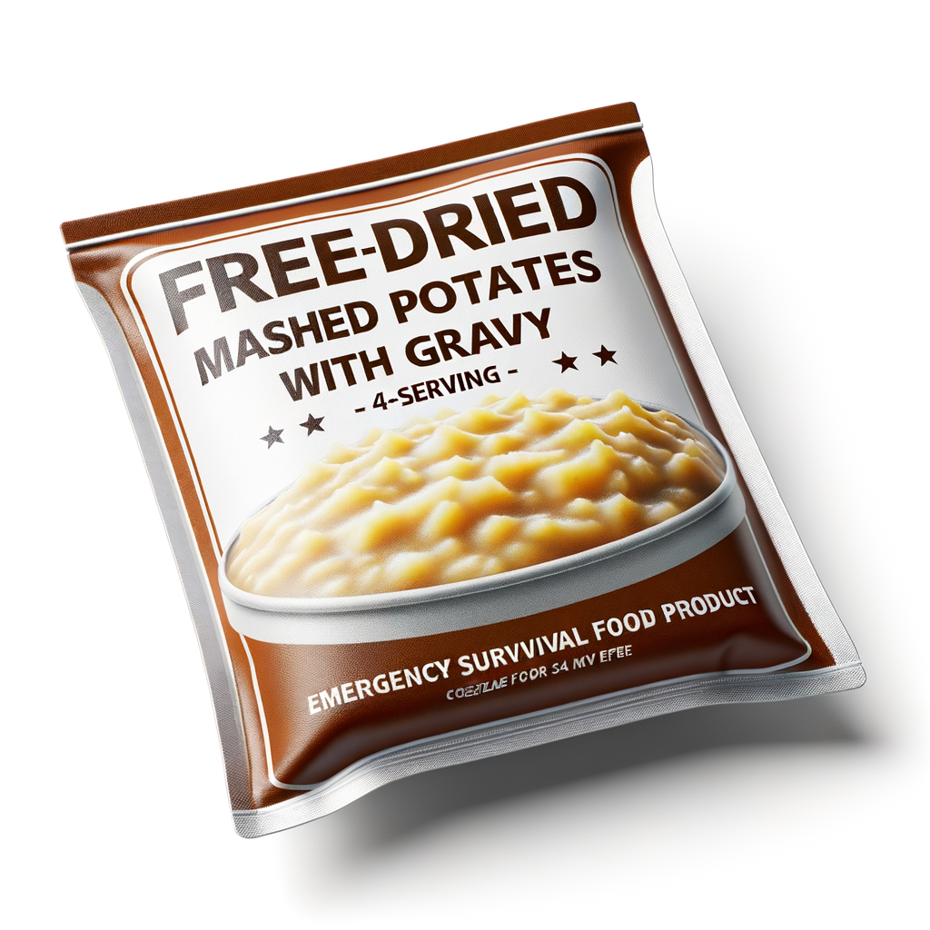 Freeze-Dried Mashed Potatoes with Gravy 4-Serving — Food & MREs emergency preparedness gear