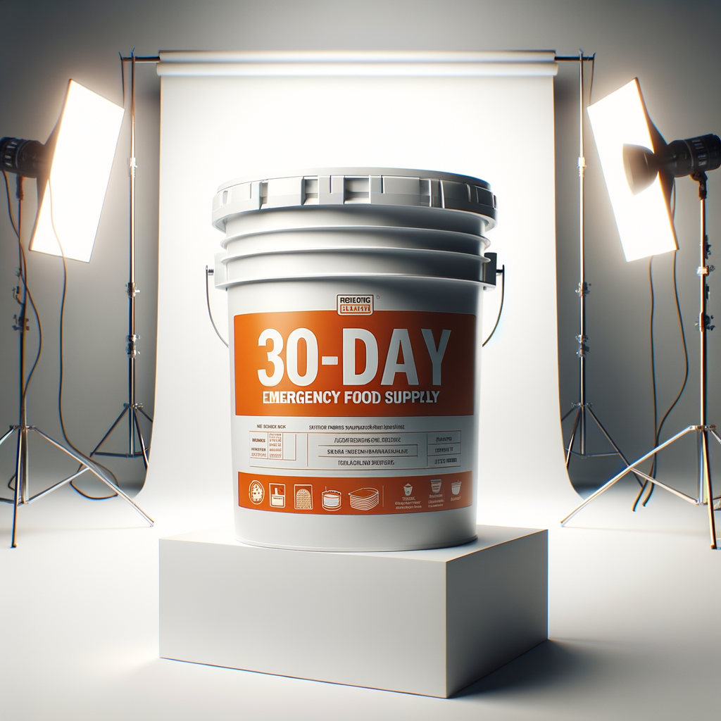 30-Day Survival Food Bucket — Food & MREs emergency preparedness gear