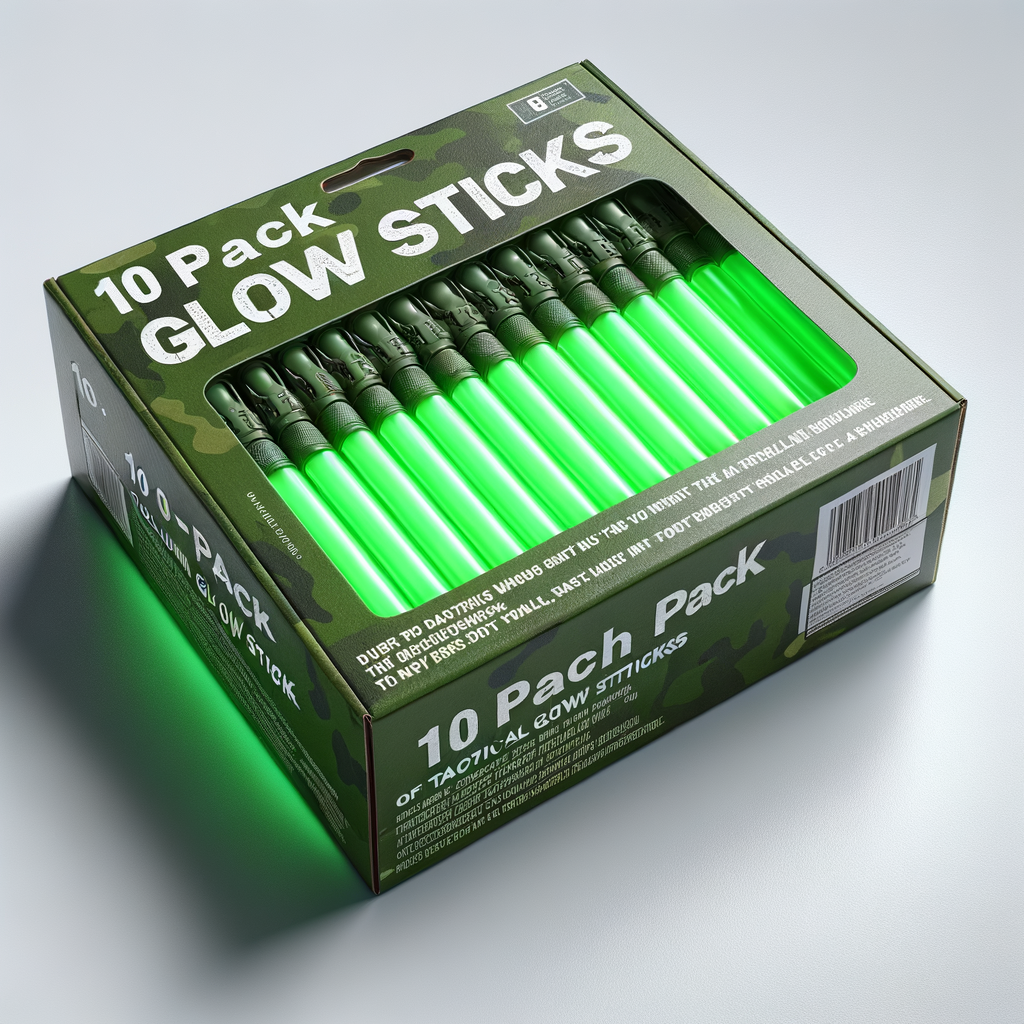 ChemLight 12-Hour Tactical Glow Sticks, Green (10-Pack) — Communications & Navigation emergency preparedness gear