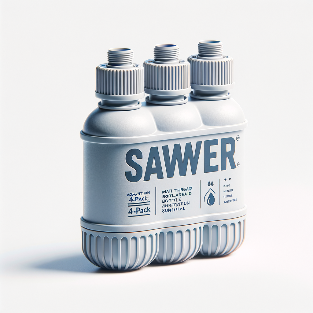 Sawyer MINI Dual-Thread Bottle Adapter Set (4-Pack) — Water Filtration & Purification emergency preparedness gear