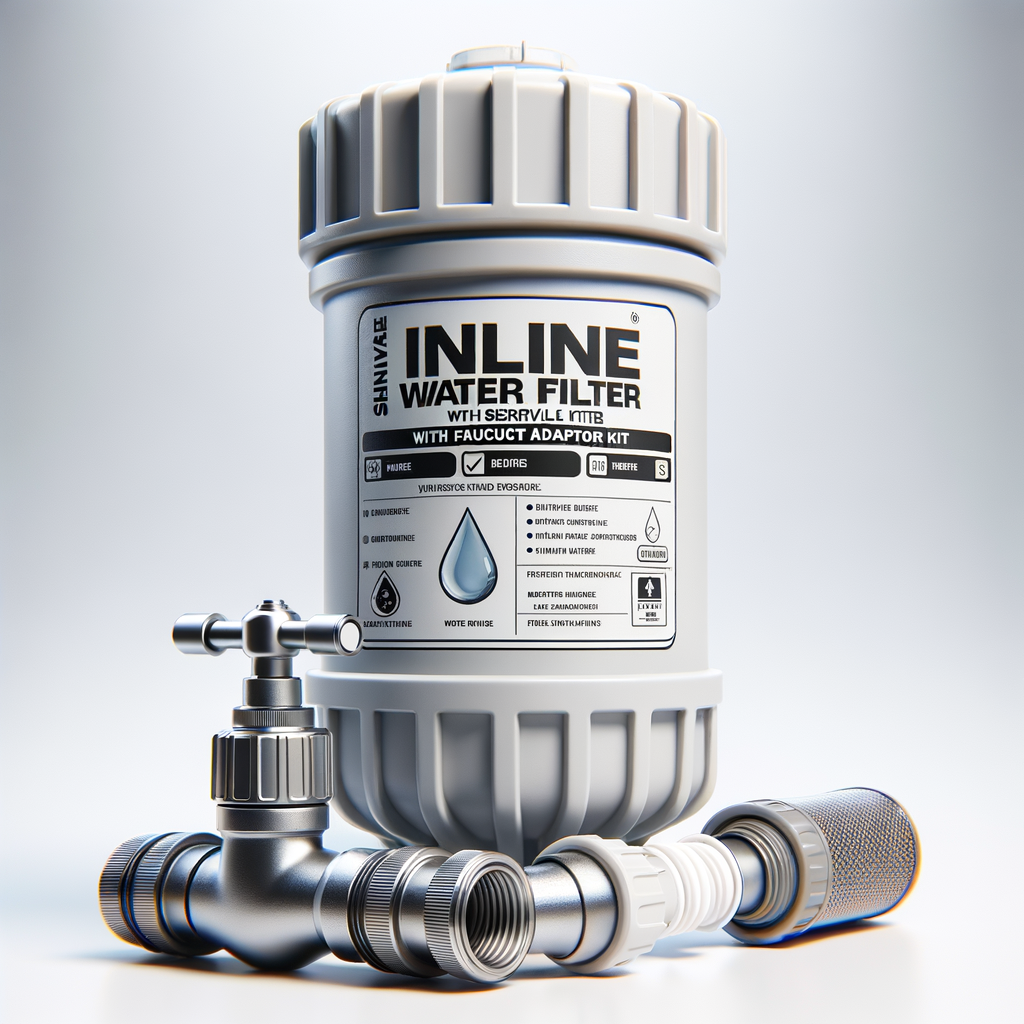 Sawyer Inline Water Filter with Faucet Adapter Kit — Water Filtration & Purification emergency preparedness gear