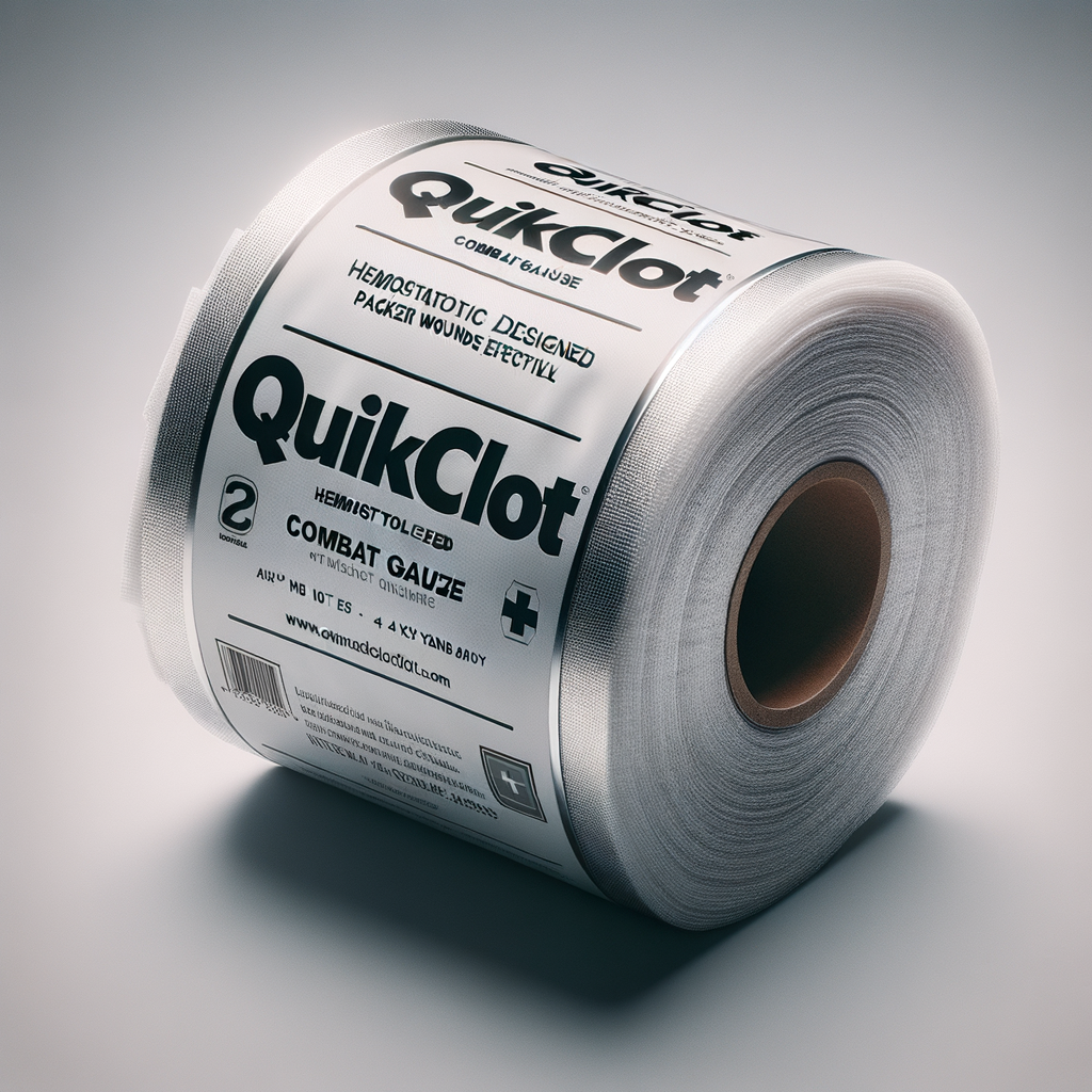 QuikClot Combat Gauze 3-Inch x 4-Yard — CBRN & Radiation Protection emergency preparedness gear