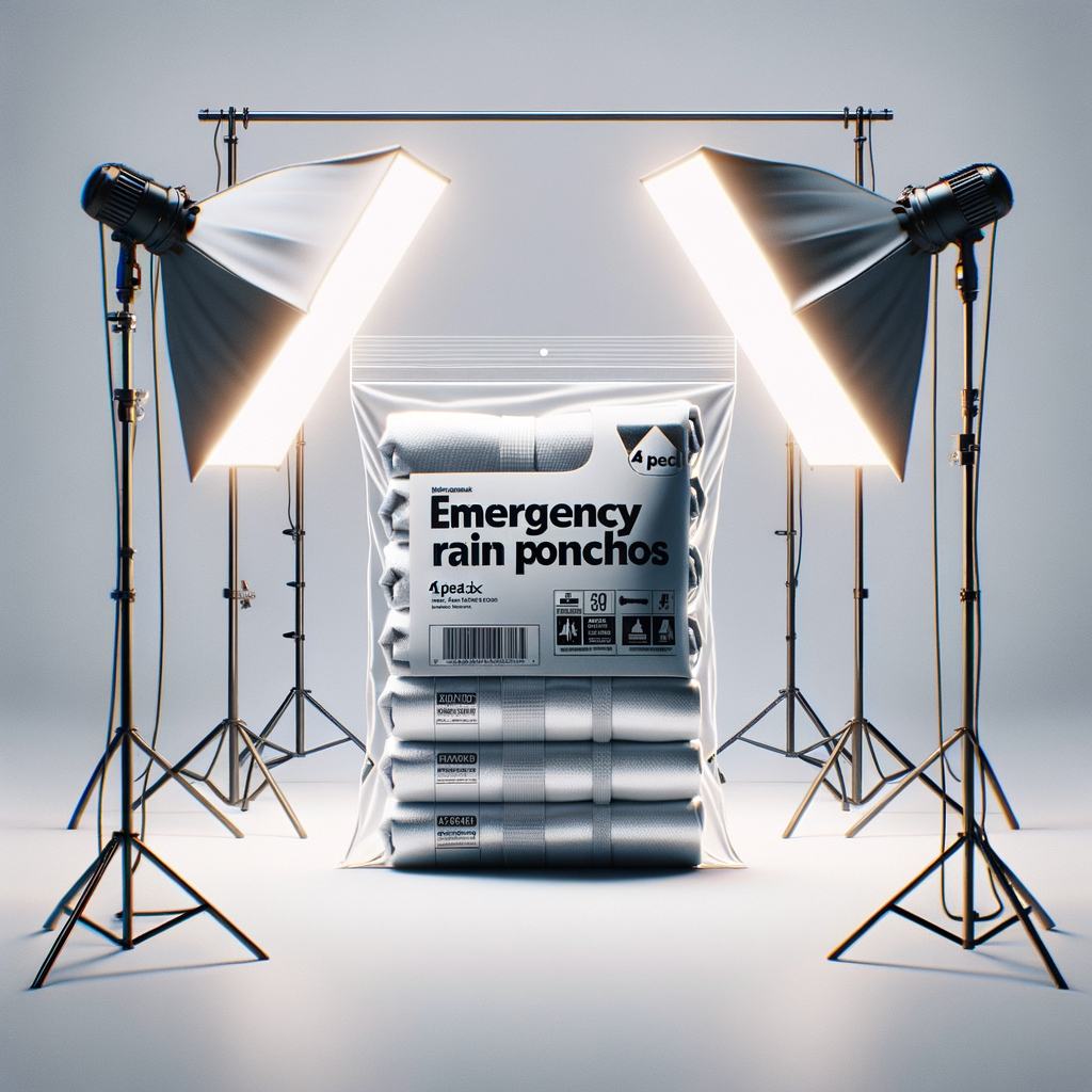 Emergency Poncho (4-Pack) — Shelter emergency preparedness gear