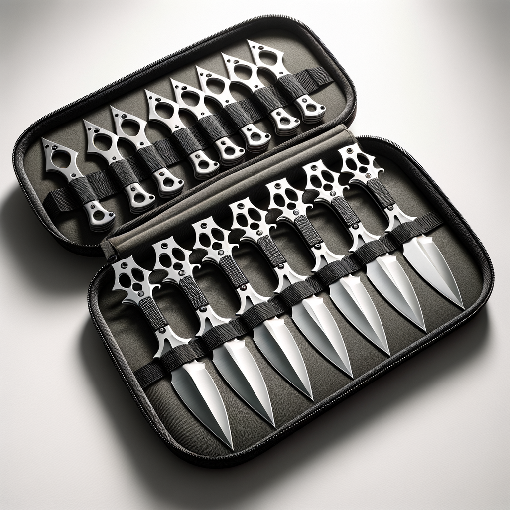 Throwing Knife Set 6-Piece with Nylon Case — Blades & Protection emergency preparedness gear