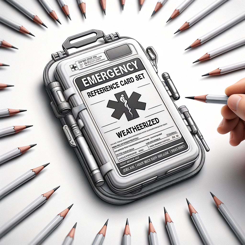 Emergency Reference Card Set (Weatherized) — First Aid & Medical emergency preparedness gear