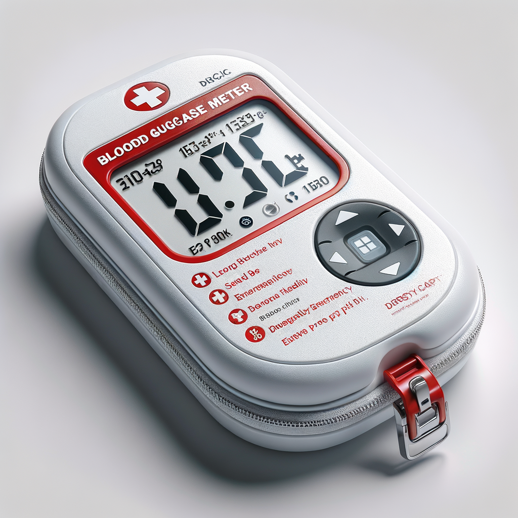 Blood Glucose Meter Emergency Prep Kit — First Aid & Medical emergency preparedness gear