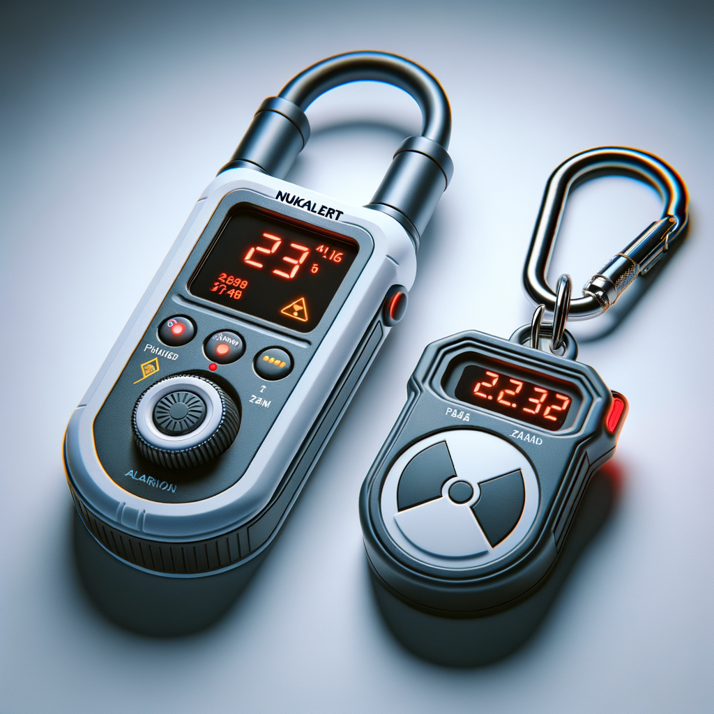 NukAlert Keychain Radiation Detector — CBRN & Radiation Protection emergency preparedness gear