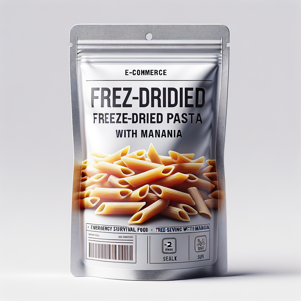 Freeze-Dried Penne Pasta with Marinara 2-Serving Pouch — Food & MREs emergency preparedness gear