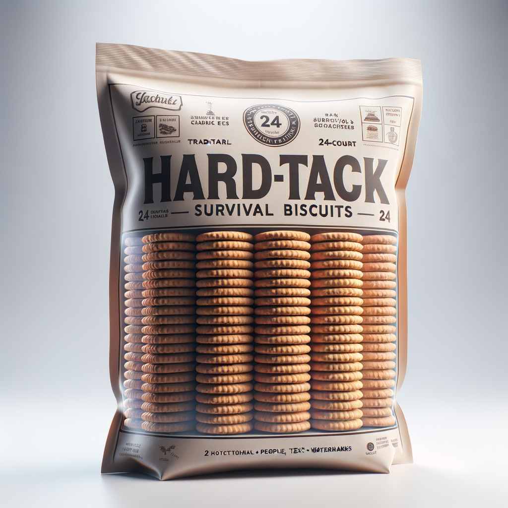 Hardtack Survival Biscuits 24-Count — Food & MREs emergency preparedness gear
