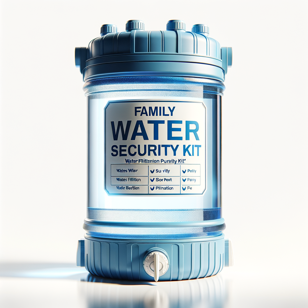 Family Water Security Kit — Water Filtration & Purification emergency preparedness gear
