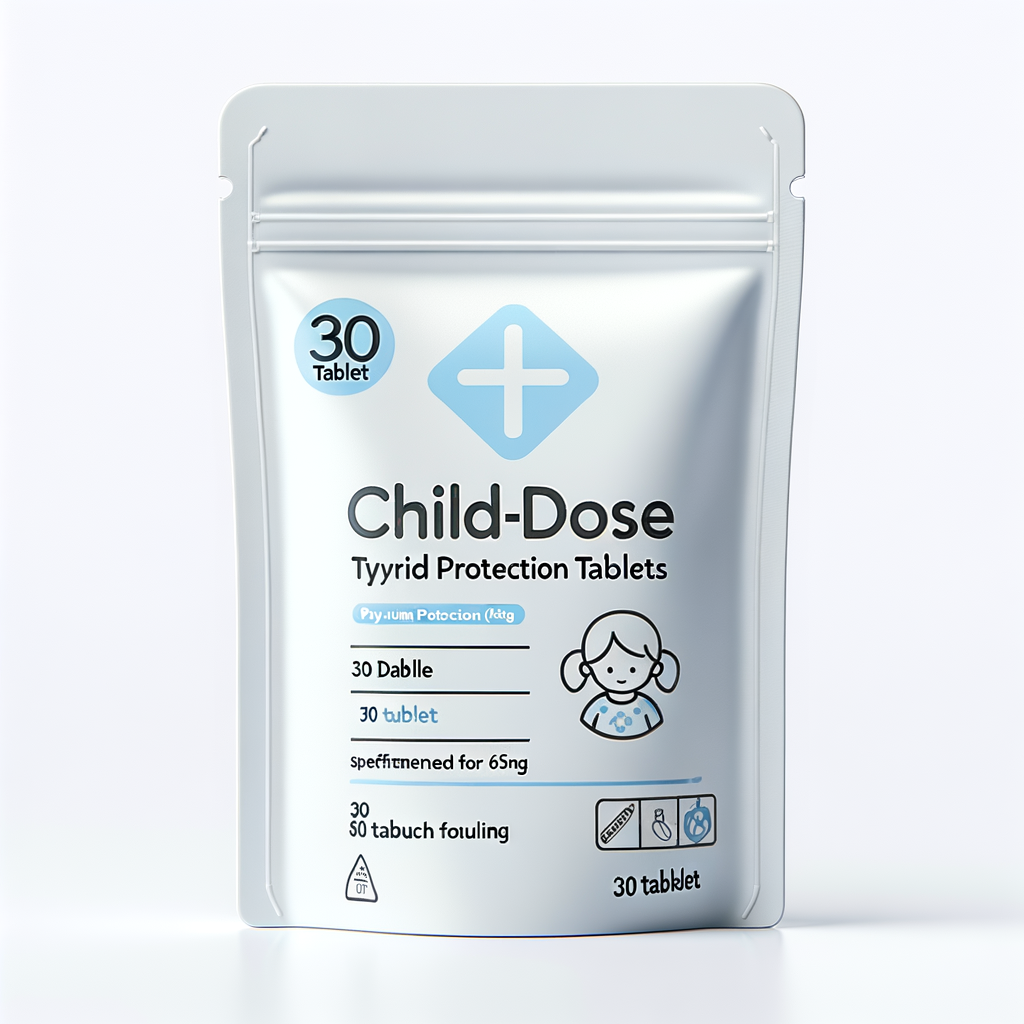 Potassium Iodide 65mg Children's Formula (30 Tablets) — CBRN & Radiation Protection emergency preparedness gear
