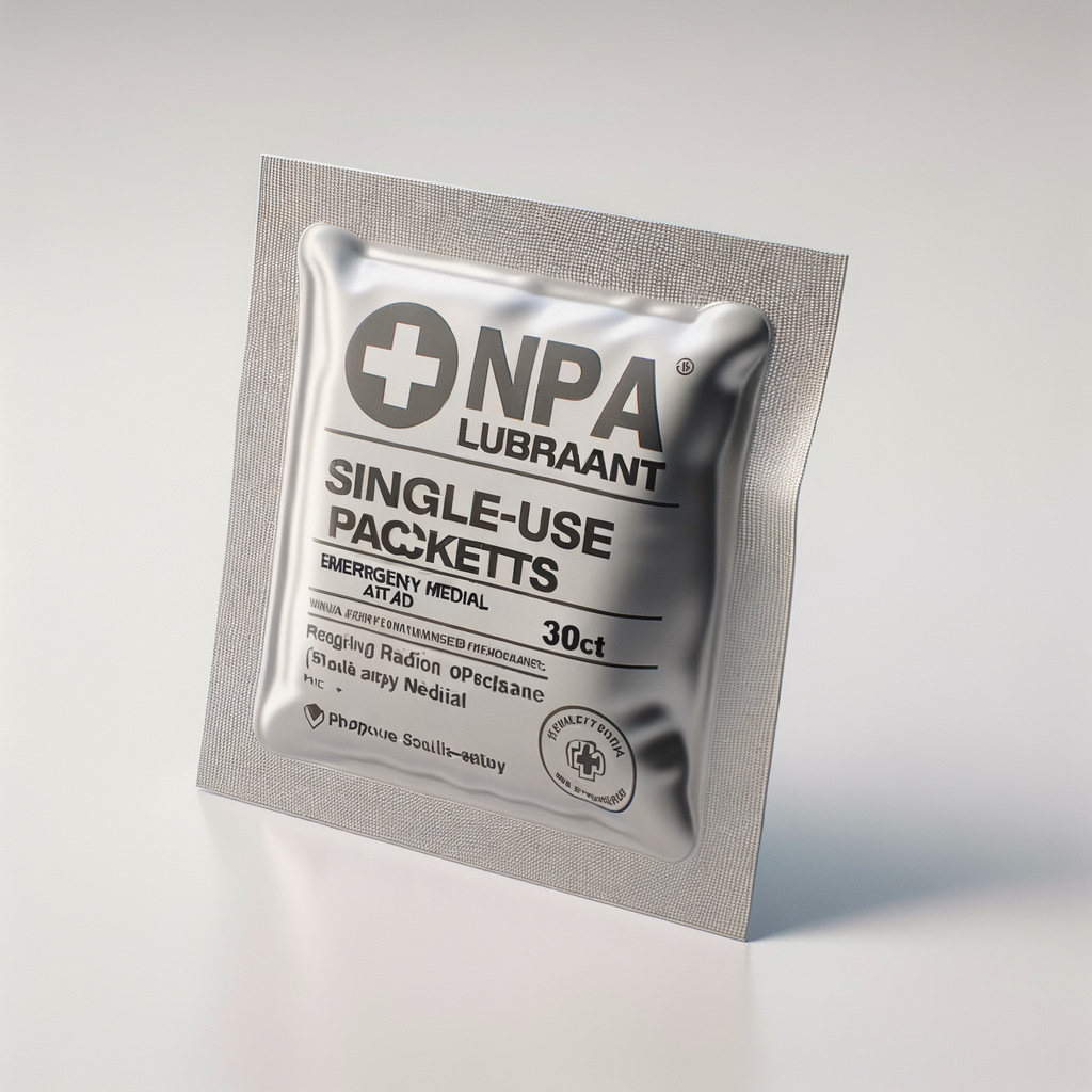 NPA Lubricant Single-Use Packets (30ct) — First Aid & Medical emergency preparedness gear