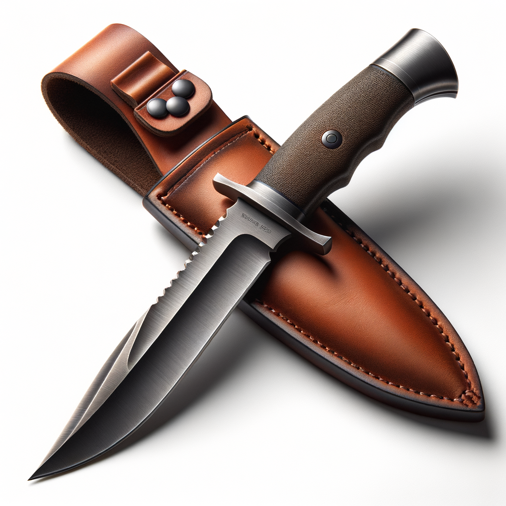 Full Tang Hunting Knife 5.5" with Leather Sheath — Blades & Protection emergency preparedness gear