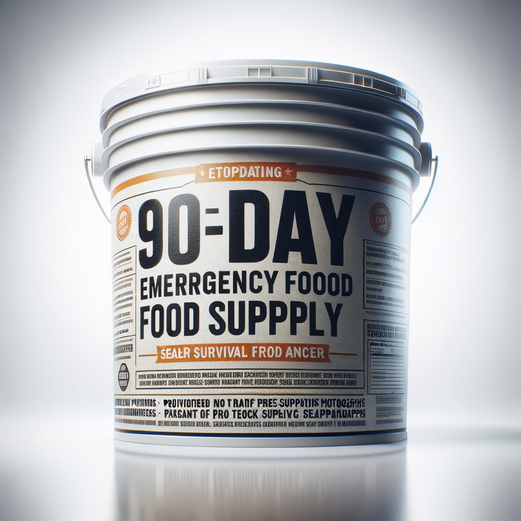 90-Day Emergency Food Supply Bucket — Food & MREs emergency preparedness gear
