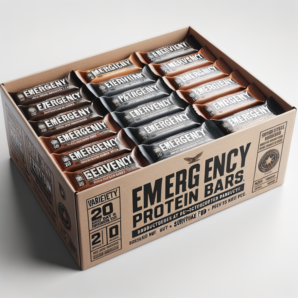 Emergency Protein Bar Variety Box 20-Pack — Food & MREs emergency preparedness gear