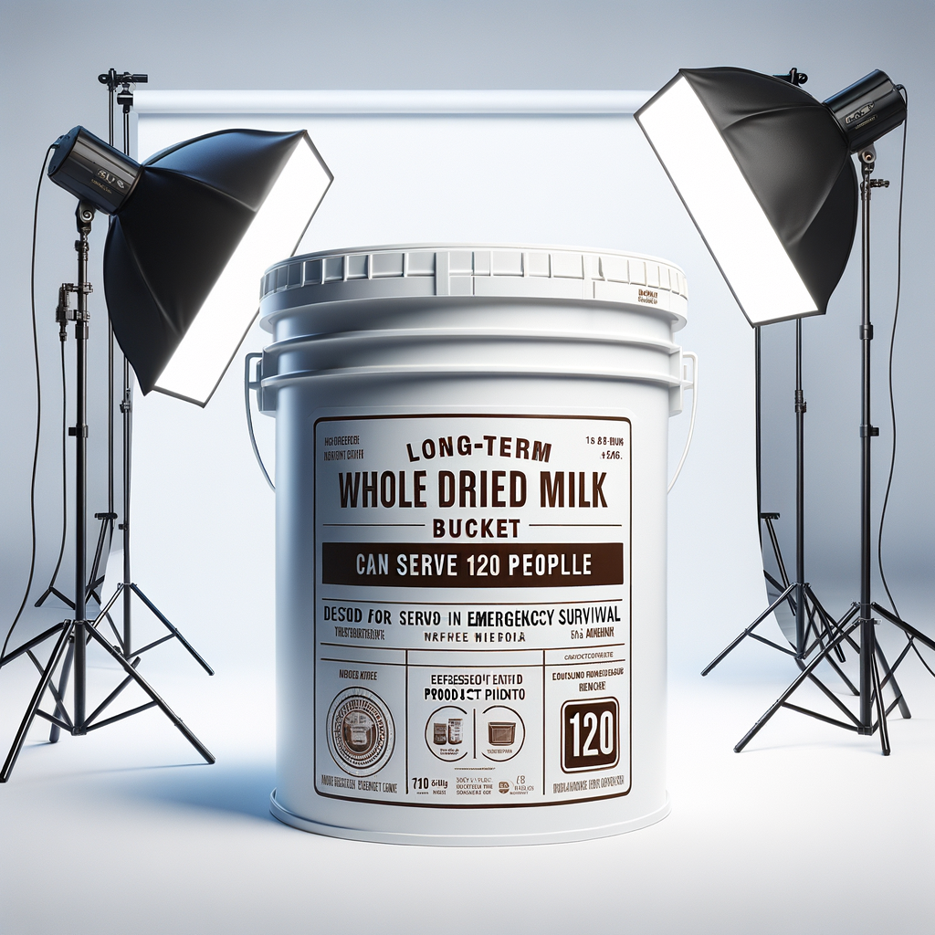 Long-Term Whole Dried Milk Bucket (120 Servings) — Food & MREs emergency preparedness gear